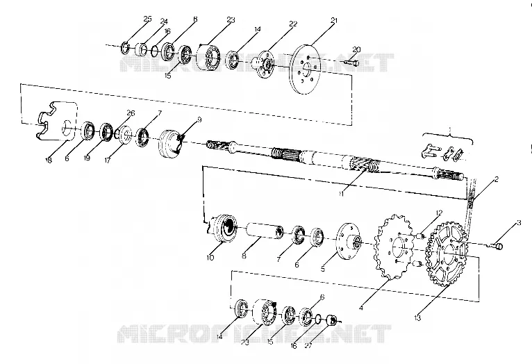 ARBRE DE TRANSMISSION INTERMEDIAIRE ASSEMBLY (4915951595025A)