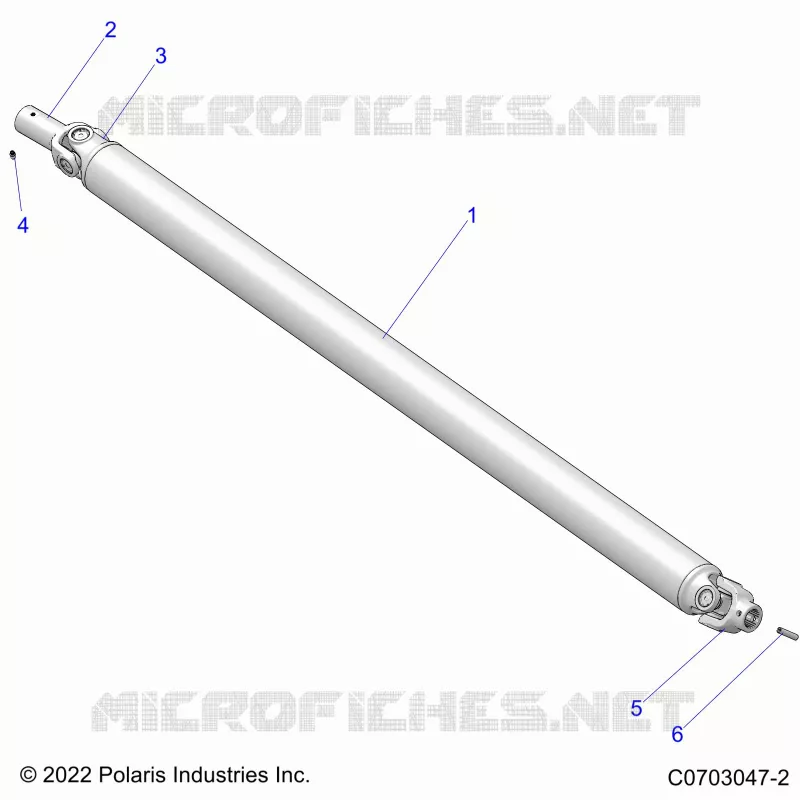 SYSTÃˆME DE TRANSMISSION, PROP SHAFT,FRONT