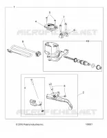 BRAKES, FRONT BRAKE LEVER AND MAITRE CYLINDRE