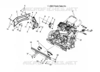 SUPPORT MOTEUR RH and FRONT