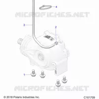 SYSTÃˆME DE TRANSMISSION, GEARCASE MOUNTING, FRONT
