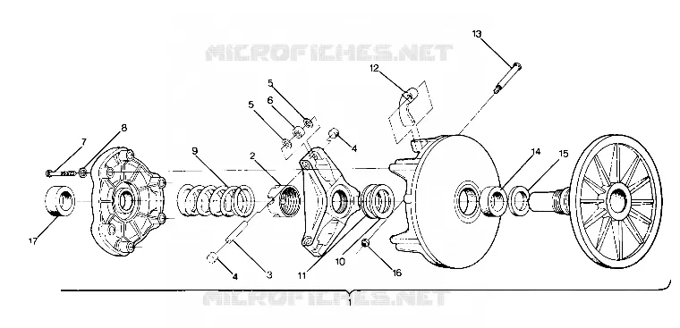 EMBRAYAGE DE TRANSMISSION 650 (4916801680012A)