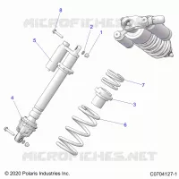 SUSPENSION, AMORTISSEUR AVANT MOUNTING