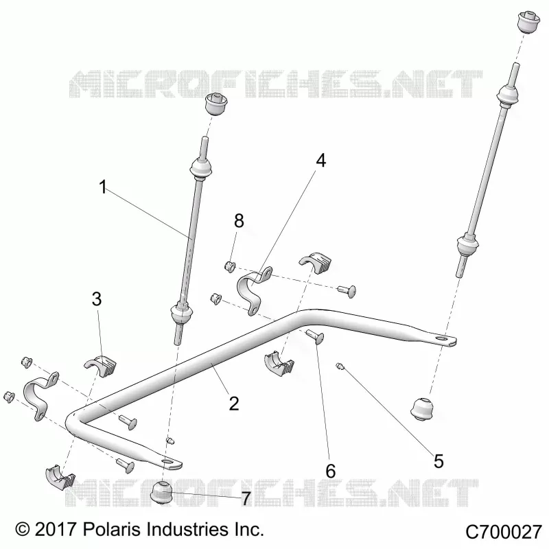 SUSPENSION, REAR BARRE STABILISATRICE