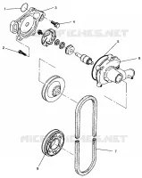 POMPE A EAU XLT TOURING  0963357 and EUROPEAN XLT TOURING  E963357 (4931923192C009)