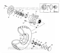 ROUE AVANT 6X6 250 W938727 (4924092409016A)