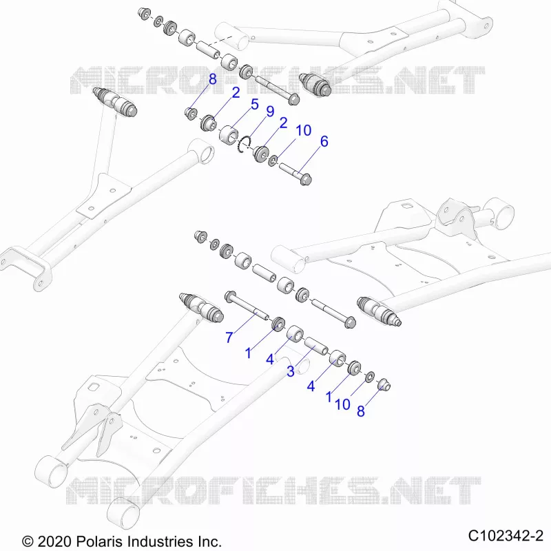 SUSPENSION ARRIERE CONTROL ARM, MOUNTING