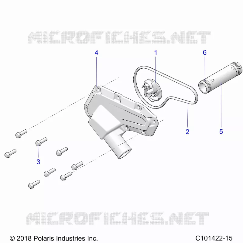 MOTEUR, WATERPUMP IMPELLER AND COVER
