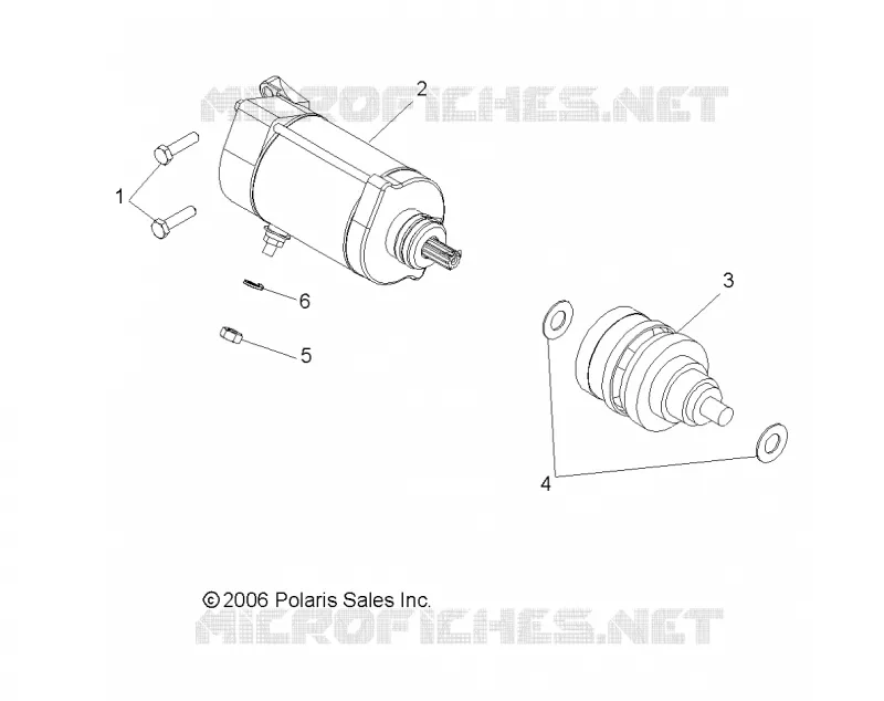 MOTEUR, DEMARREUR