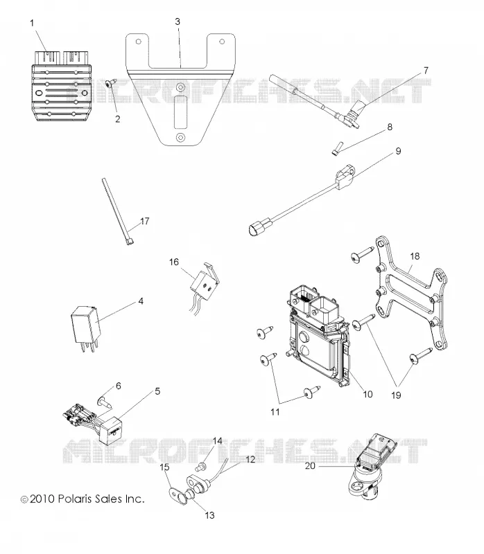 REGULATEUR, RELAYS, CAPTEURS and ECU
