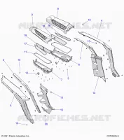 CARROSSERIE ARRIERE FENDERS AND BEZELS- Z24NEE99A2/B2 (C0705025-9)