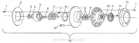 EMBRAYAGE DE TRANSMISSION WIDETRAK GT 0972061 AND EUROPEAN WIDETRAK GT E972061 (4938173817B014)