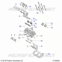 ENGINE, CULASSE, CAM AND VALVES