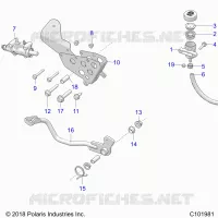 BRAKES, BRAKE PEDAL AND MAITRE CYLINDRE