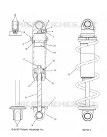 SUSPENSION, AMORTISSEUR AVANT TRACK (BLACK COIL OVER)