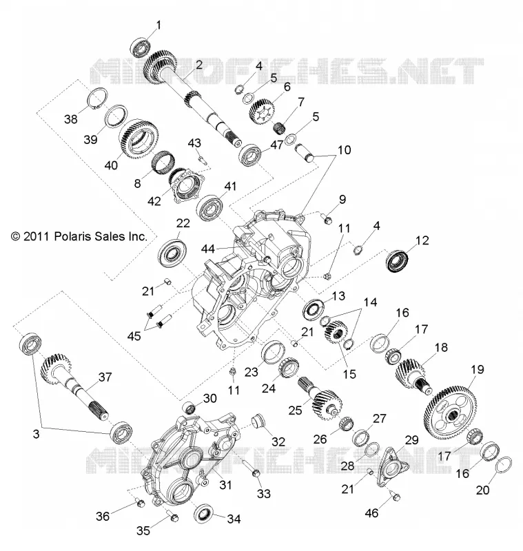 SYSTÈME DE TRANSMISSION, PONT PRINCIPAL INTERNALS 1