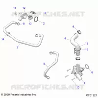 MOTEUR, WATERPUMP AND BYPASS