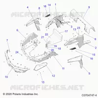 CARROSSERIE ARRIERE RACK AND FENDERS