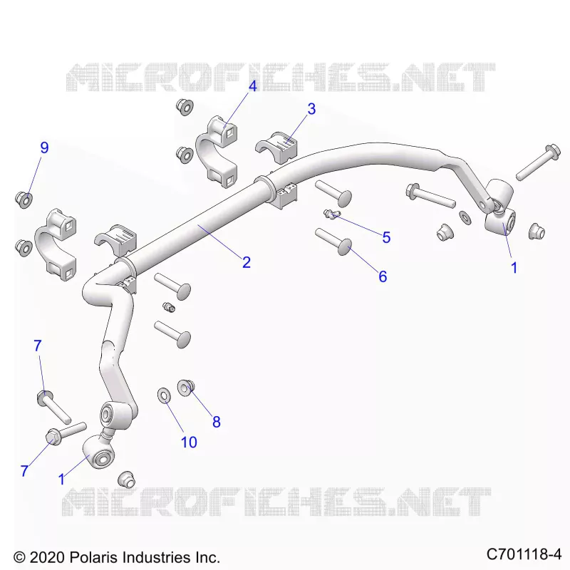 SUSPENSION, REAR BARRE STABILISATRICE