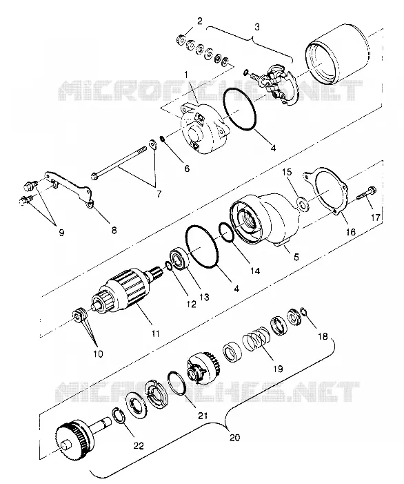 DEMARREUR 6x6 400L, U.S. W958740, SWEDISH S958740 and NORWEGIAN N95874 (4930273027E004)