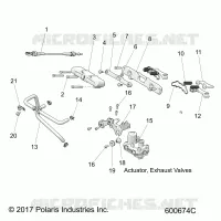 ENGINE, ECHAPPEMENT VALVE ASM.