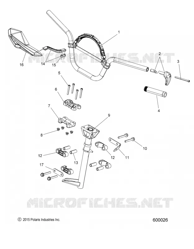 STEERING, FIXATION GUIDON