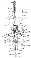 CARBURATEUR 440 XCR 0941760 (4925182518036A)