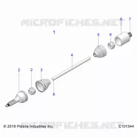 DRIVE TRAIN, ARBRE DE TRANSMISSION ARRIERE