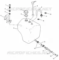 RESERVOIR D'HUILE HURRICANE B964466 and Intl. HURRICANE I964466 (4935733573A012)