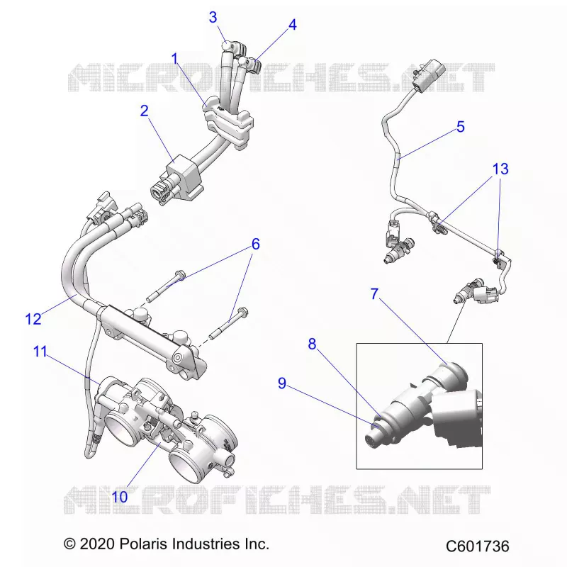 SYSTÃˆME D'ALIMENTATION, RAIL, LINES AND THROTTLE BODY
