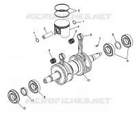 PISTON ET VILEBREQUIN 600 RMK 0980958 AND EUROPEAN 600 RMK E980958 (4944634463C009)