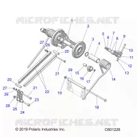 SUSPENSION, BRAS DE SUSPENSION ARRIERE