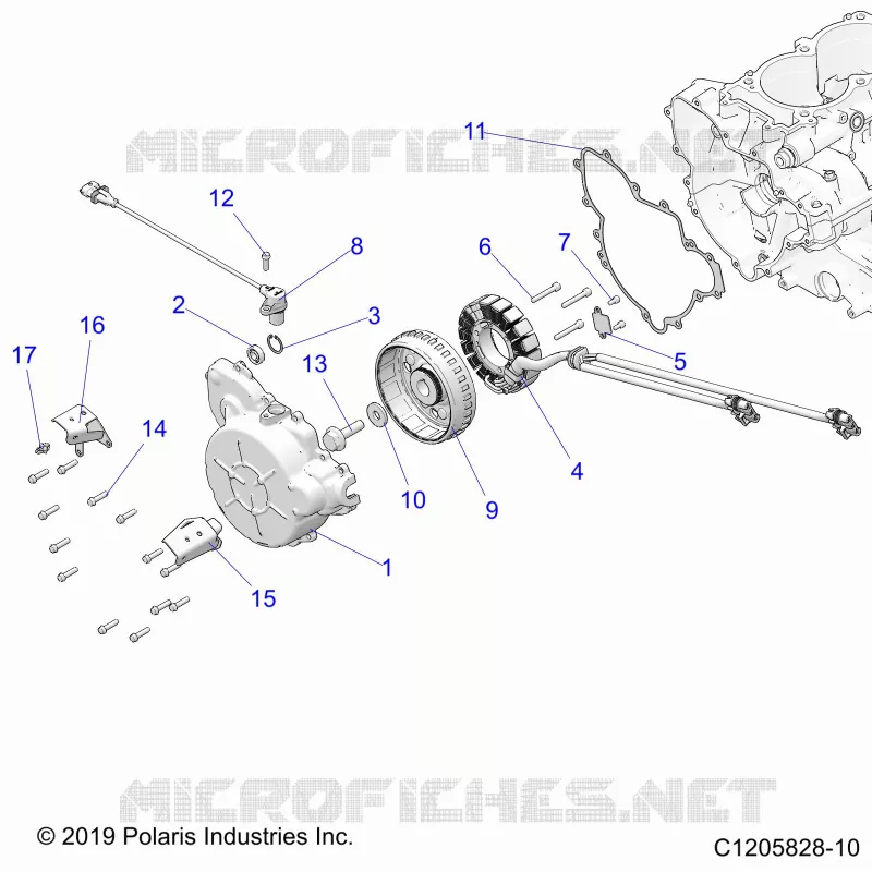 ENGINE, STATOR AND FLYROUE