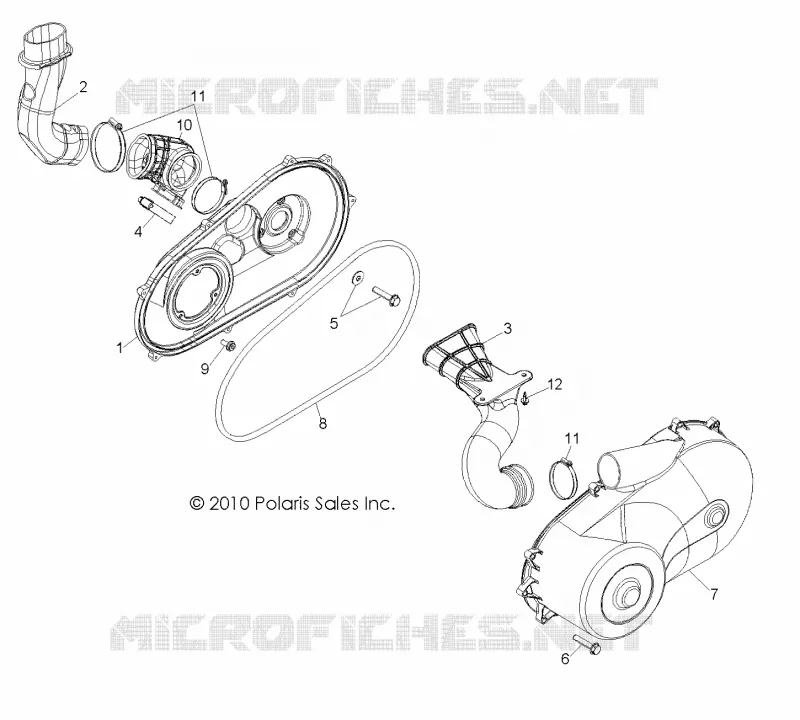 SYSTÈME DE TRANSMISSION, COUVERCLE D'EMBRAYAGE AND DUCTING