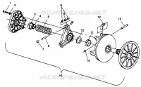 EMBRAYAGE DE TRANSMISSION LITE GT 0973133 AND EUROPEAN LITE GT E973133 (4938253825B011)