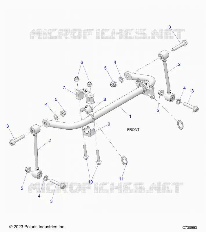 SUSPENSION, FRONT BARRE STABILISATRICE