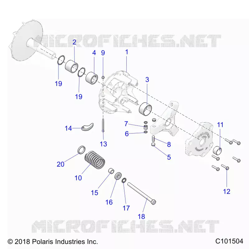 SYSTÃˆME DE TRANSMISSION, PRIMARY CLUTCH