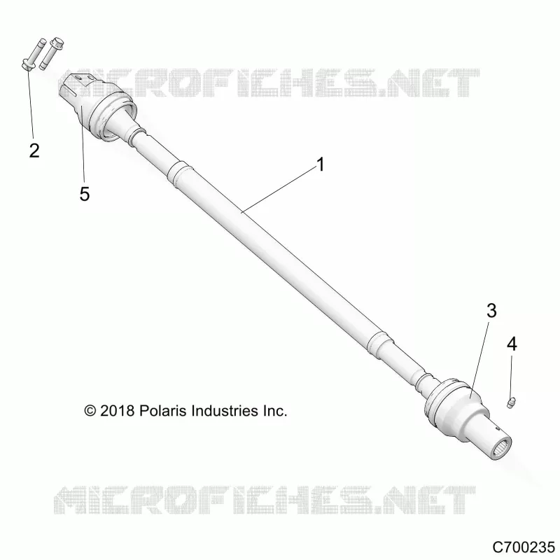 SYSTÃˆME DE TRANSMISSION, REAR PROP SHAFT