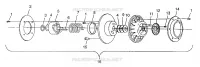 EMBRAYAGE DE TRANSMISSION 700 RMK 0970966, 700 SKS 0970566, AND EUROPEAN 700 SKS E97056 (4938573857C002)