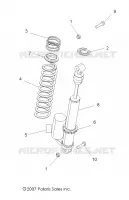 SUSPENSION ARRIERE SUPPORT AMORTISSEUR 
