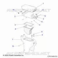 CONSOLE CENTRALE,STORAGE- Z22RGL2KAP/AL/BK/BP/BT (C701140-013)