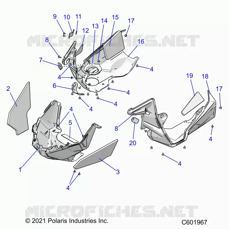 CARROSSERIE AVANT ASM./FENDERS