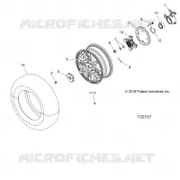 ROUES, FRONT AND HUB