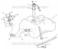 CARBURANT TANK w/COMBINATION CARBURANT PICK-UP   and SENDER  SLT 750 B954170 (4930563056A010)