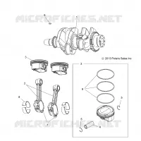 ENGINE, VILEBREQUIN AND PISTON
