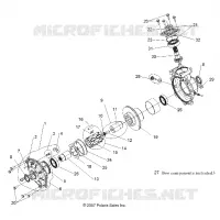 SYSTÈME DE TRANSMISSION, FRONT PONT INTERNALS
