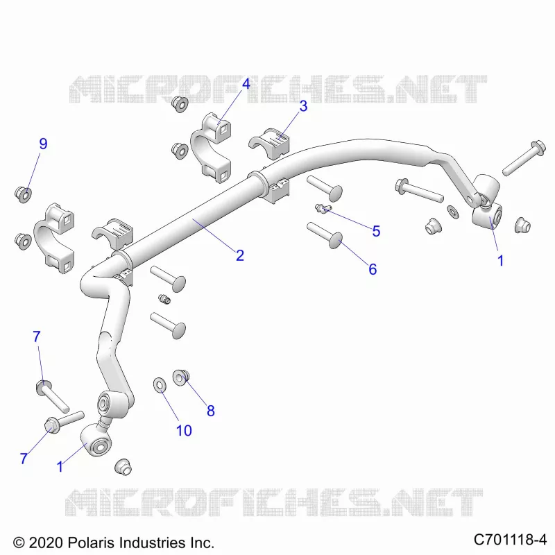 SUSPENSION, REAR BARRE STABILISATRICE
