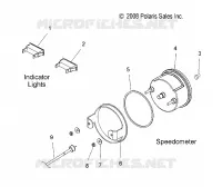 COMPTEUR DE VITESSE and INDICATOR LIGHTS