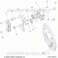 BRAKES, ETRIER DE FREIN ARRIERE