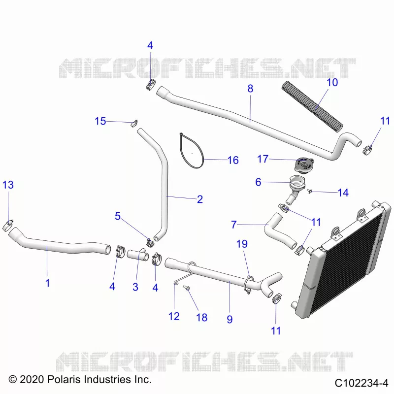 ENGINE, SYSTÃˆME DE REFROIDISSEMENT, HOSES